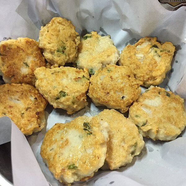 美味的煎鱼饼