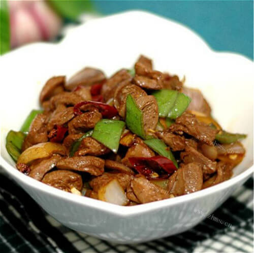 美味辣炒鸡肾