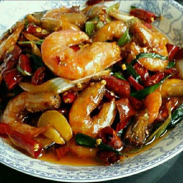 好吃的油焖基围虾