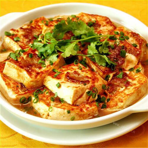 美味香辣酿豆腐