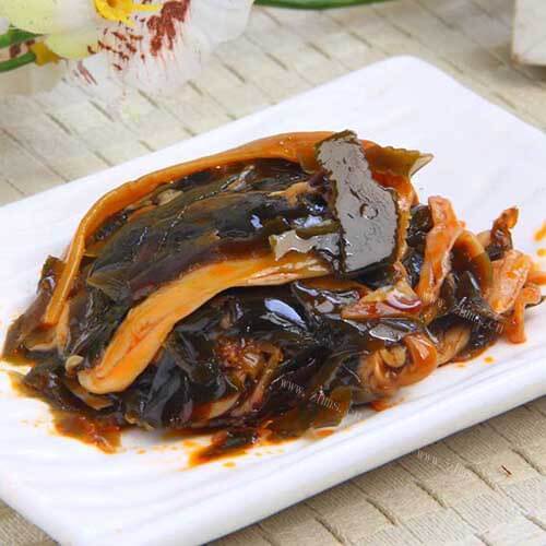 美味的海带烧笋片