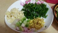 美味的农家青菜滑芋子汤做法图解3)