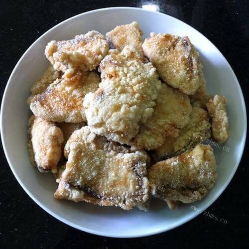 美味的油煎孜然鲨鱼片