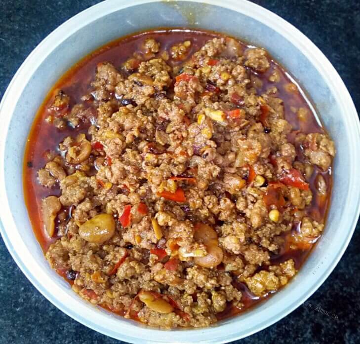 美味的牛肉臊子