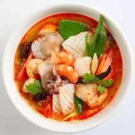 美味的虾蛤汤
