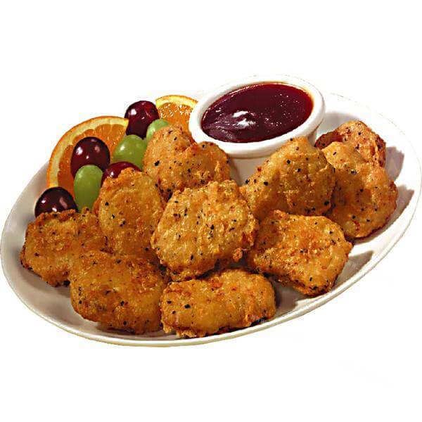 美味的香辣风味炸鸡块