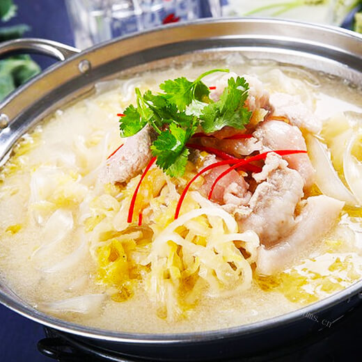 羊肉片汆酸菜
