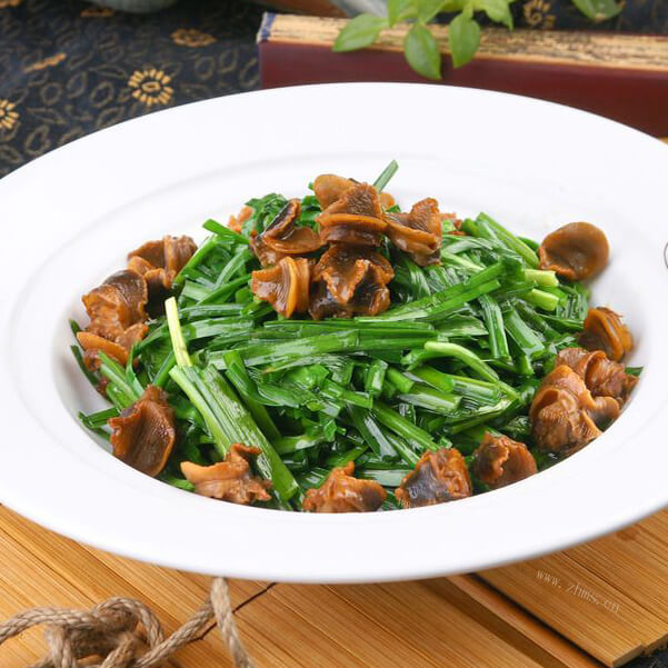 美味韭苔炒螺肉