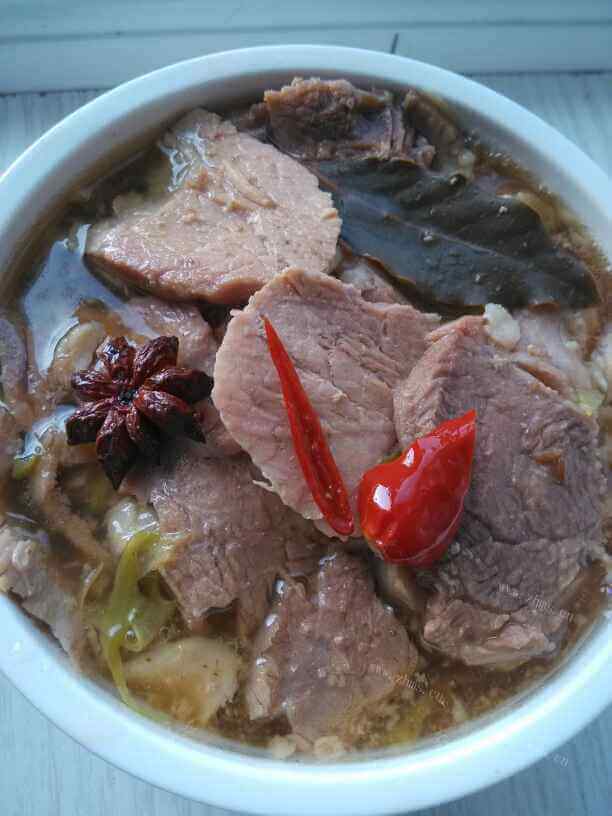 飘香蒸五香里脊肉做法图解7)