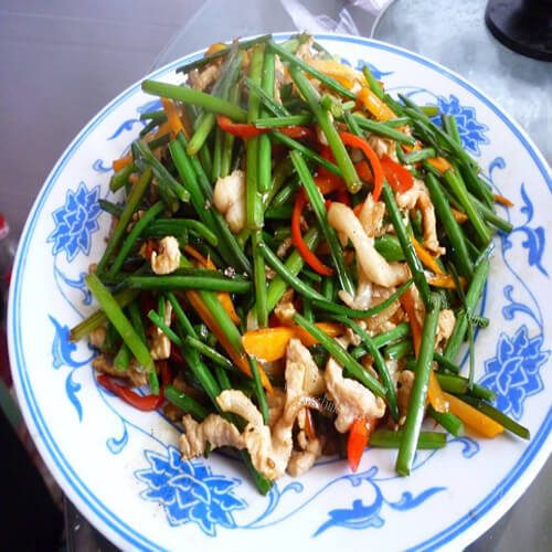 美味韭菜鳝鱼丝