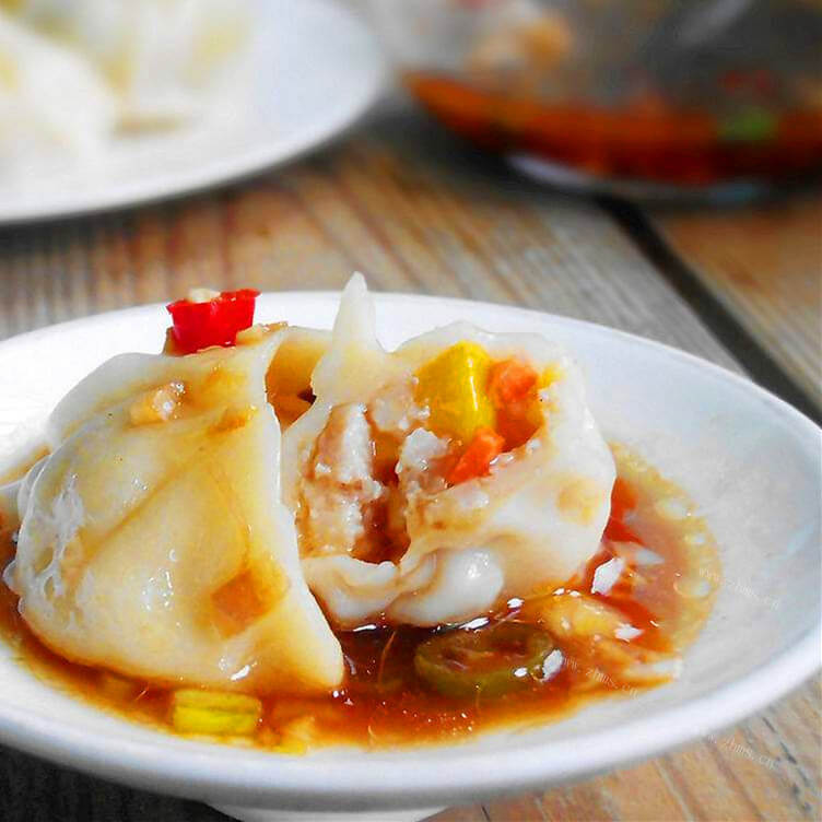 可口的胡萝卜菲菜猪肉饺子