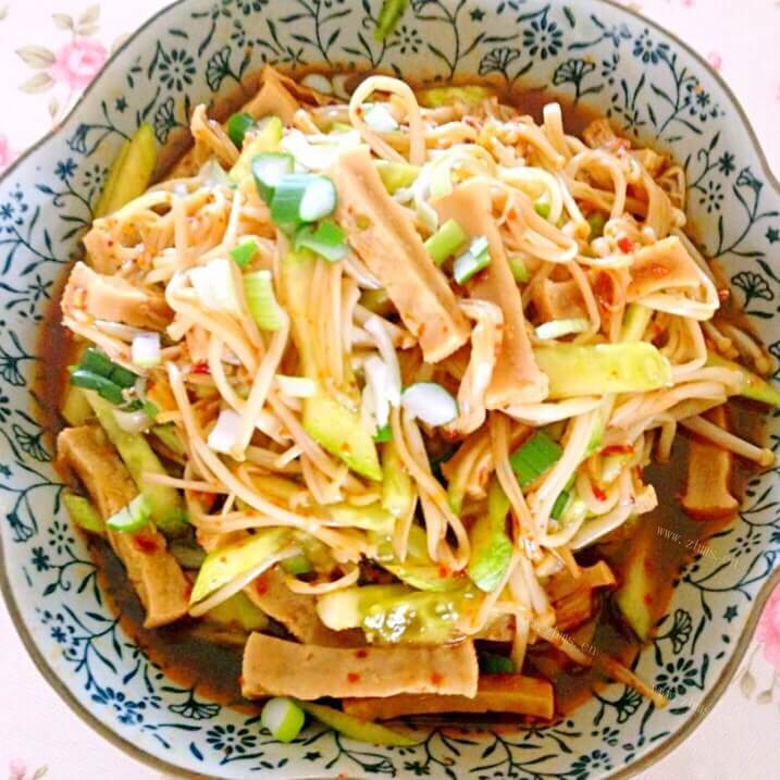 豆干金针菇