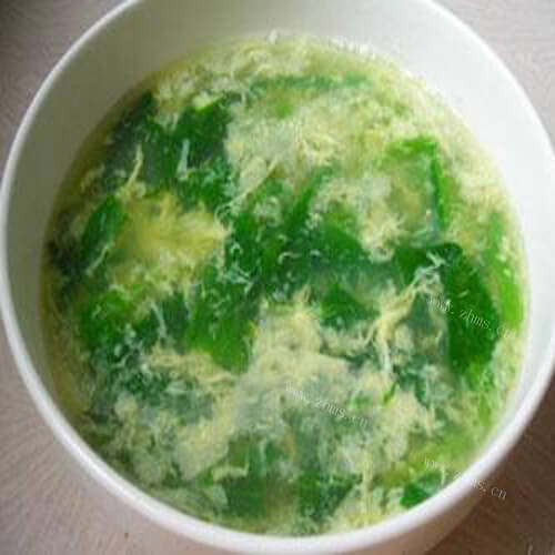 清淡生菠鸡蛋汤