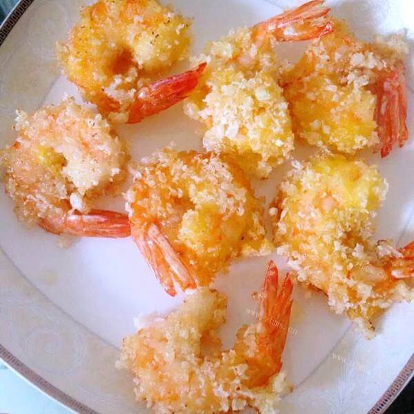 美味面包糠炸虾