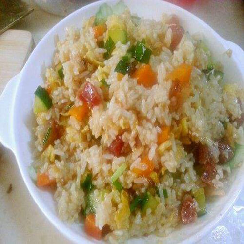 家常小烧肉黄瓜炒饭