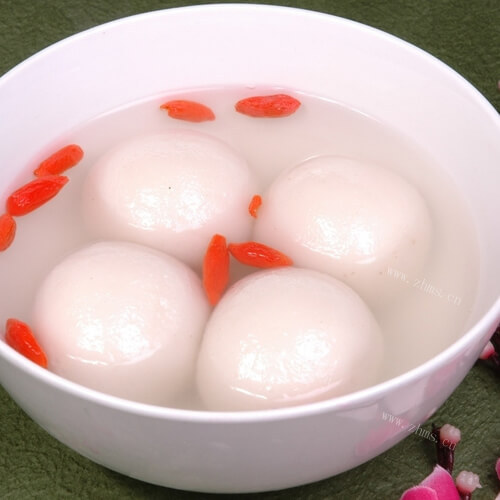 翡翠双色五仁汤圆