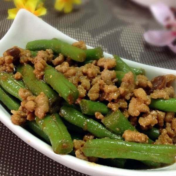 美味的豇豆猪肉