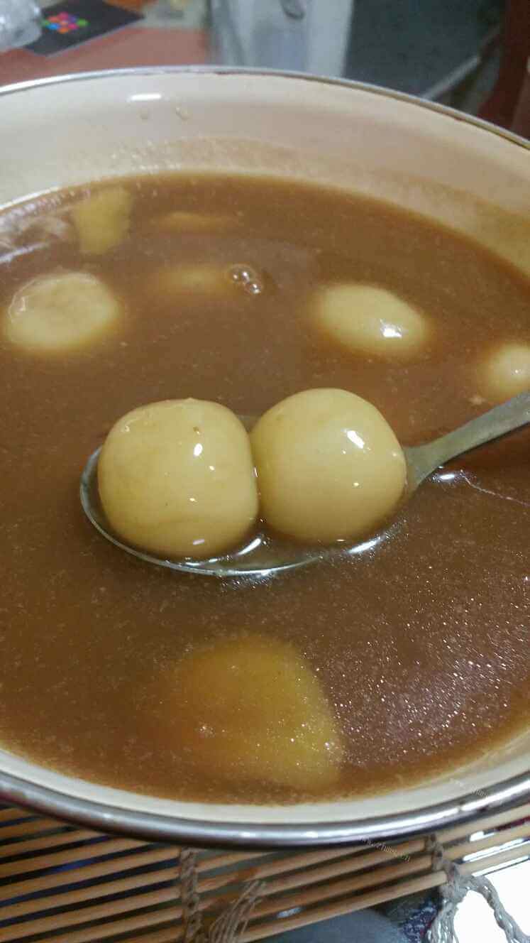 甜糯的焦糖汤圆做法图解13)