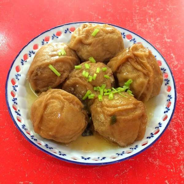 美味鲜蒸油面筋塞肉