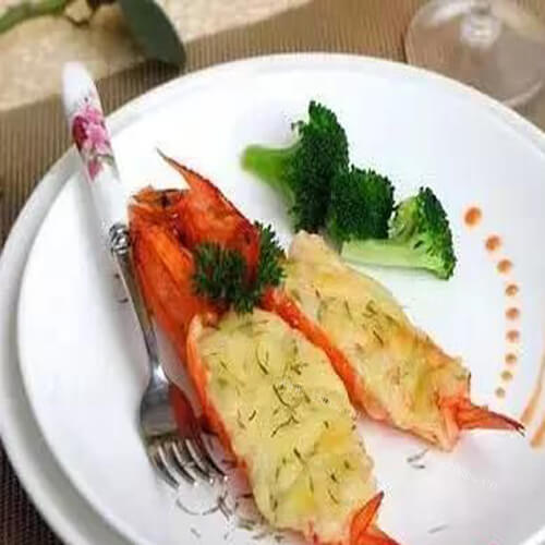 美味土豆泥蒸虾