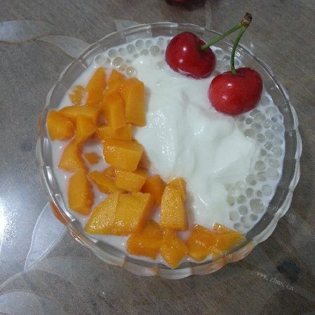 好喝的樱桃西米露