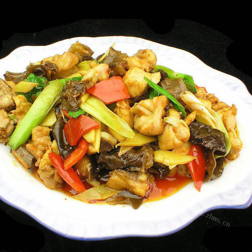 美味的香辣鸡脯肉