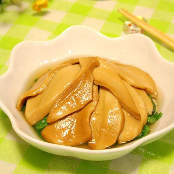 美味的鲍汁螺片生菜