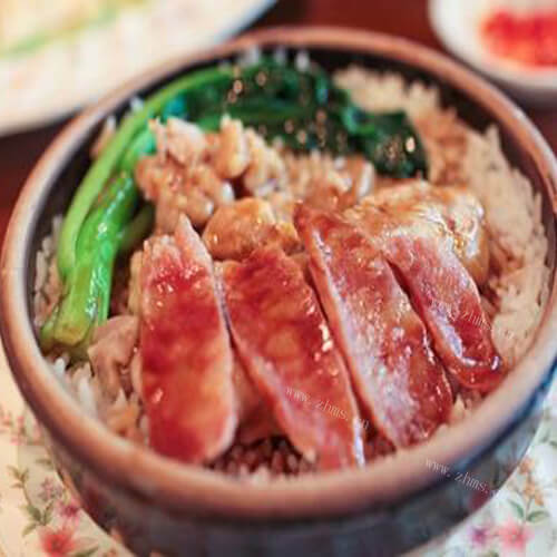 好吃的彩色腊味饭