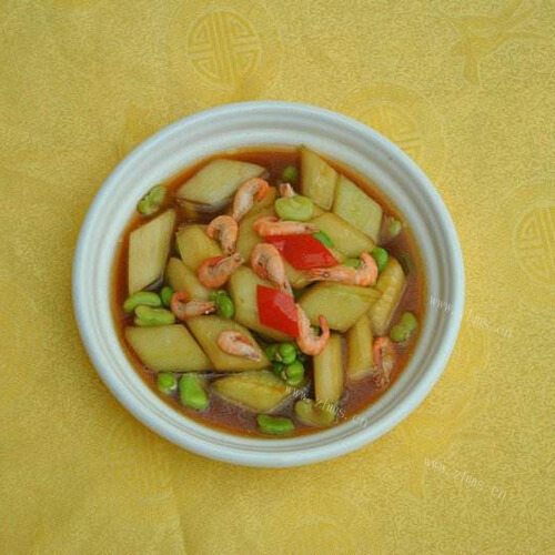 美味的老黄瓜烧老豆瓣