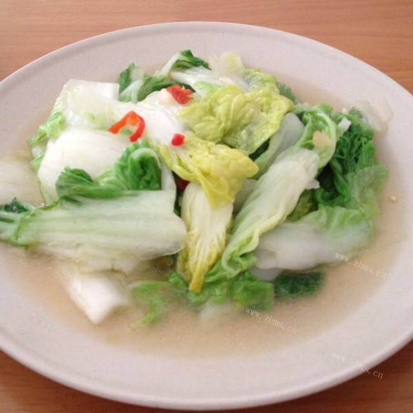 好吃的清炒白毛菜