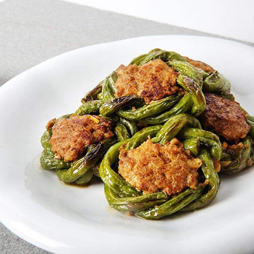 最爱吃泡菜汁蒸酿豆角