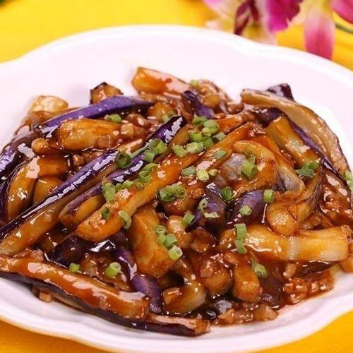 美味虾皮肉淋茄子
