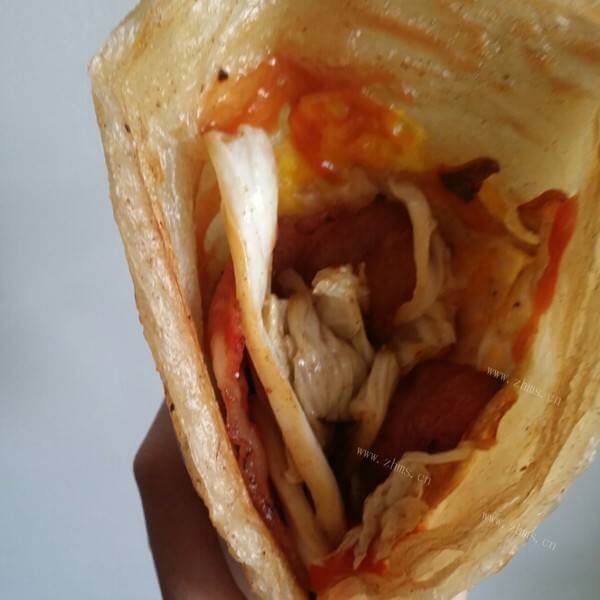 自制芝士火腿手抓饼