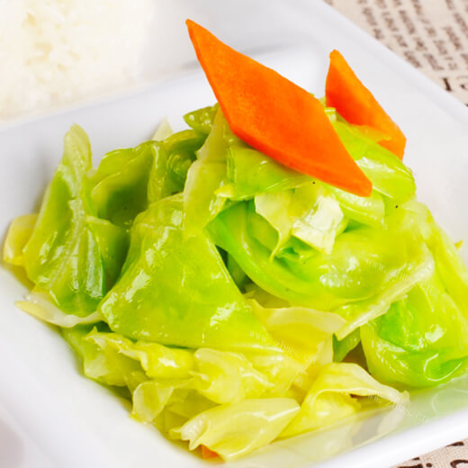 手工拌菜:火龙果皮拌圆白菜