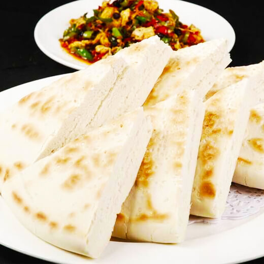 美味可口的香豆子锅盔