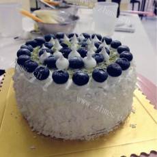 好吃的蓝莓裸蛋糕