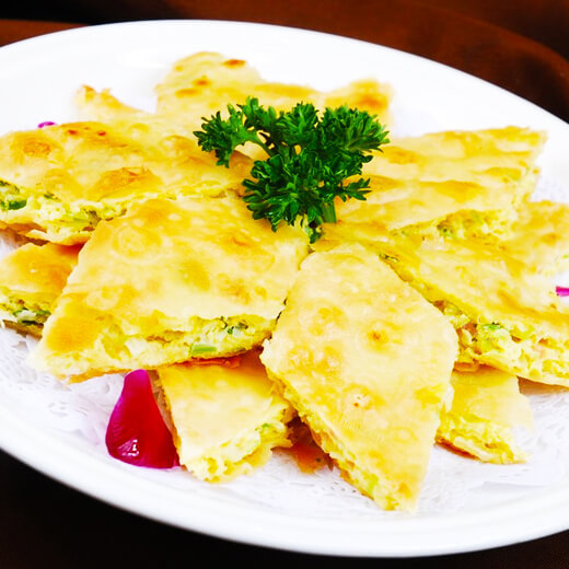 不变的白毛菜鸡蛋饼