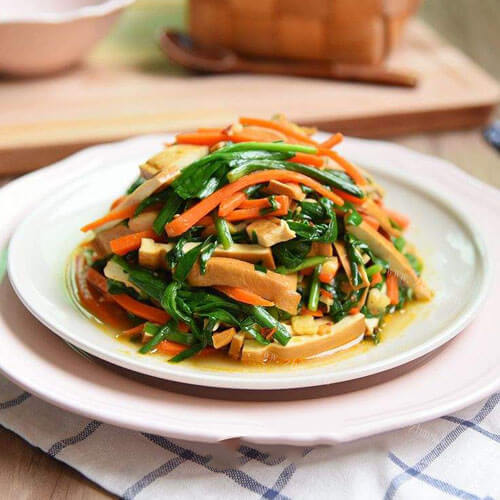 美味的蒜蓉豆干