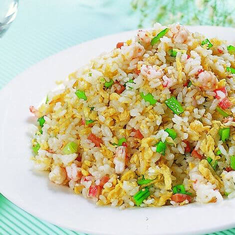 好吃的豆腐彩蔬蛋炒饭