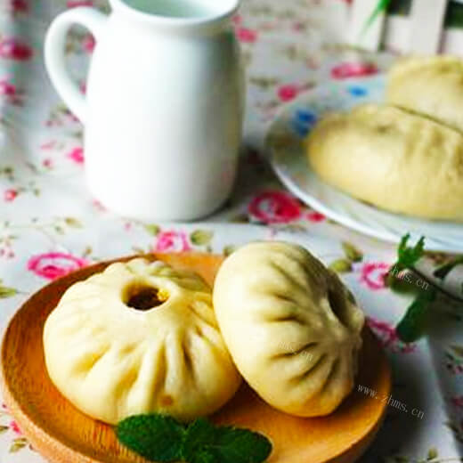 茭白肉馅包子