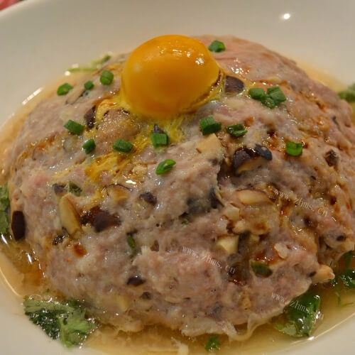 美味香菇肉蛋饼