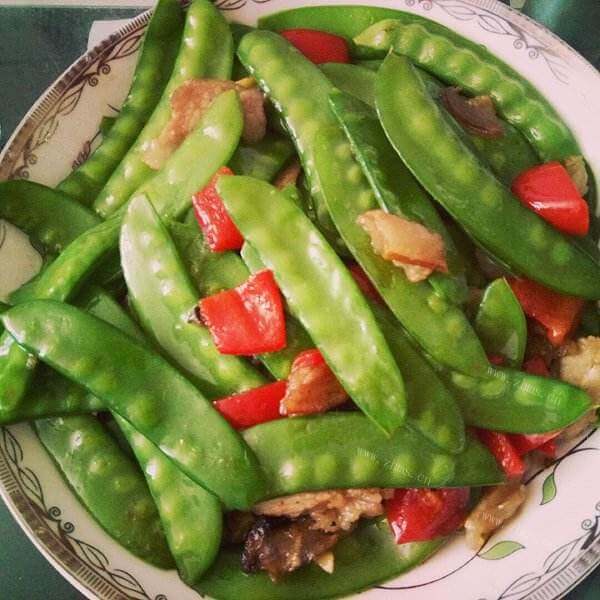 我的扁豆炒腊肉