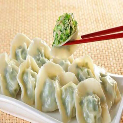 美味的豆干韭菜饺子