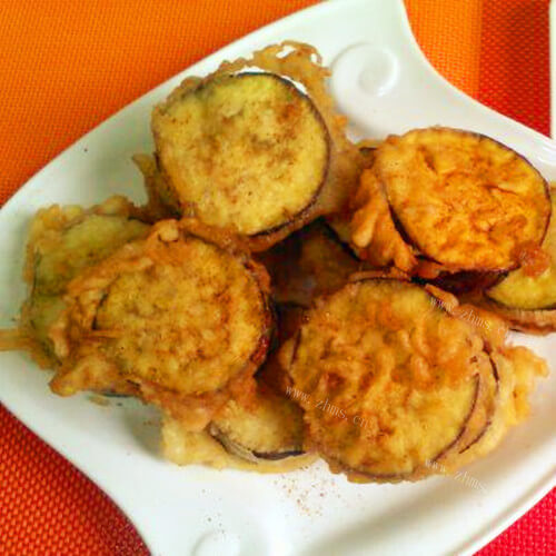 椒盐酥炸茄盒