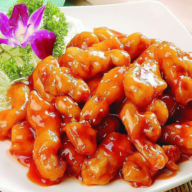 美味的酸甜肉段