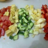 美味的养生蔬菜水果沙拉的做法图解二