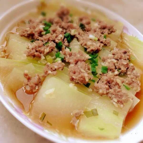 美味的猪肉闷冬瓜