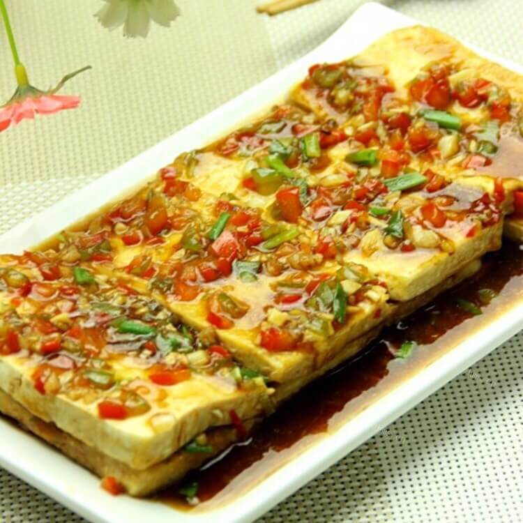 浇汁黄金豆腐