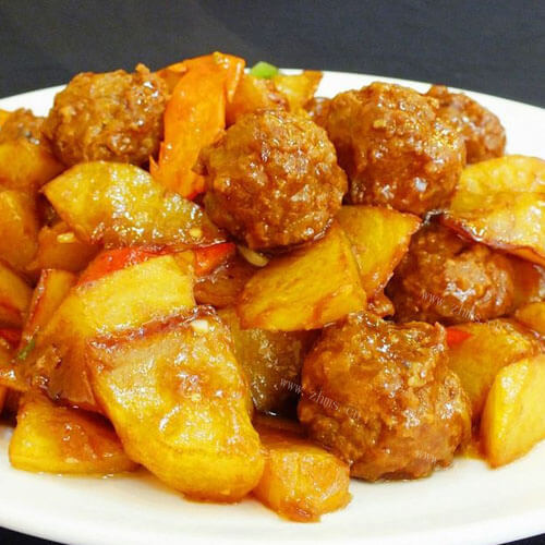 好吃的香辣土豆丸