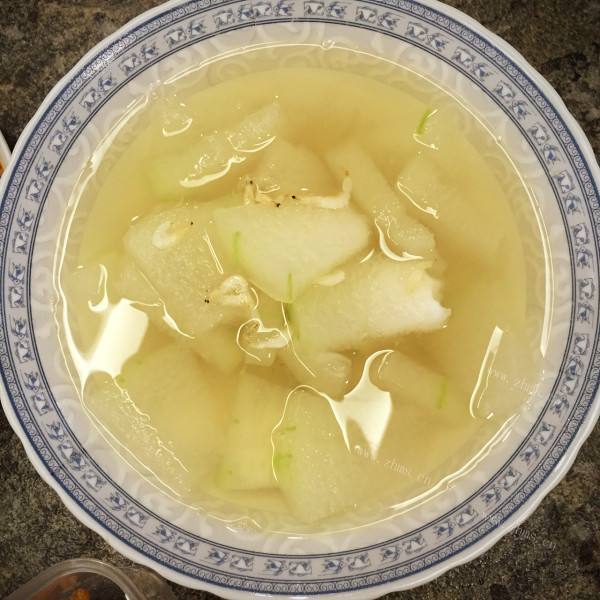 家常豆腐冬瓜虾米汤
